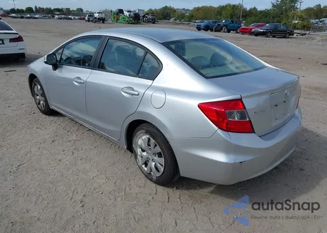2012 Honda Civic Lx z USA, uszkodzony, nr VIN 2HGFB2F57CH315186